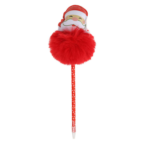 Balpen Kerst met Pompom, 25cm