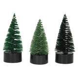 Kerstboom Glitter Led, 10cm