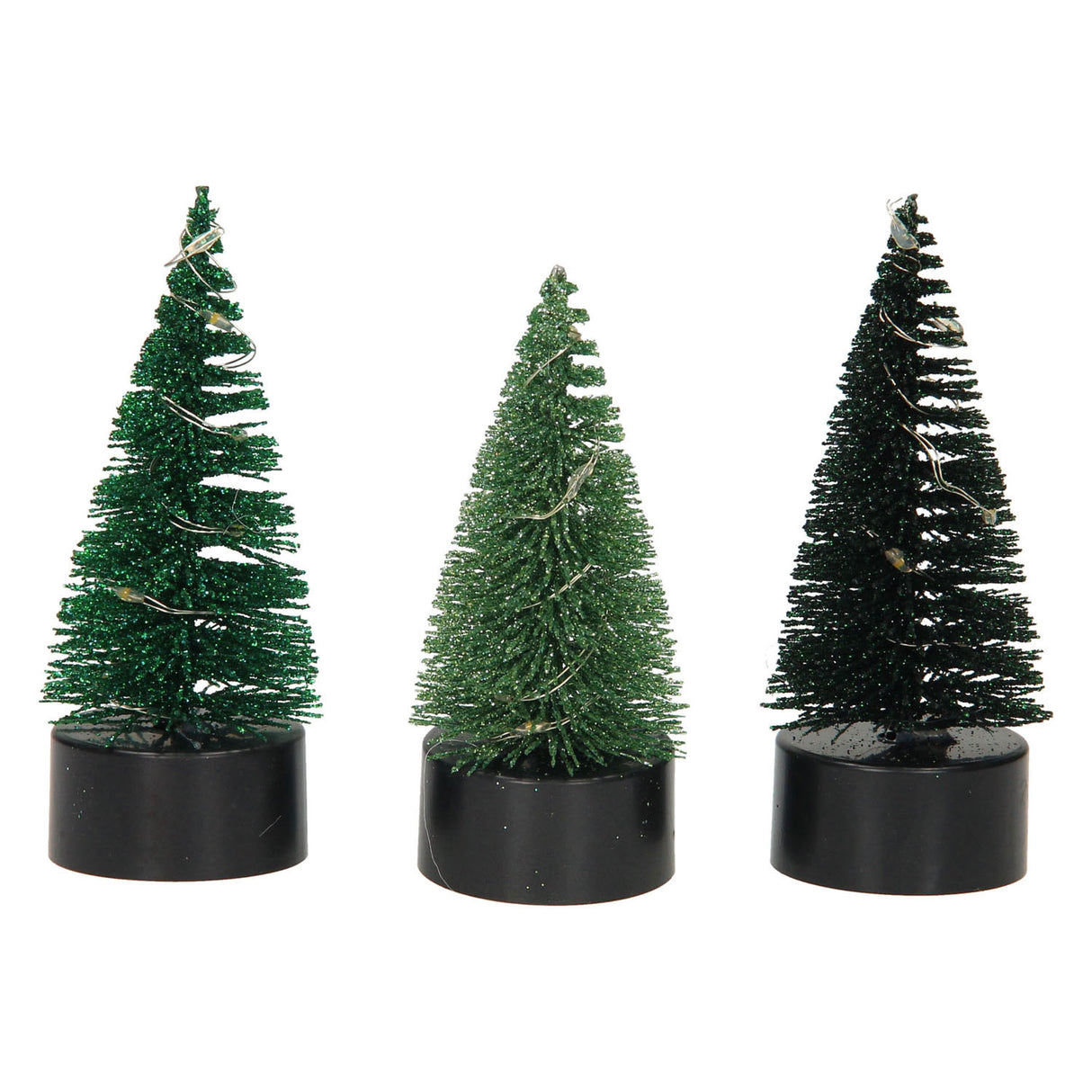 Glitter di albero di Natale a LED, 10 cm