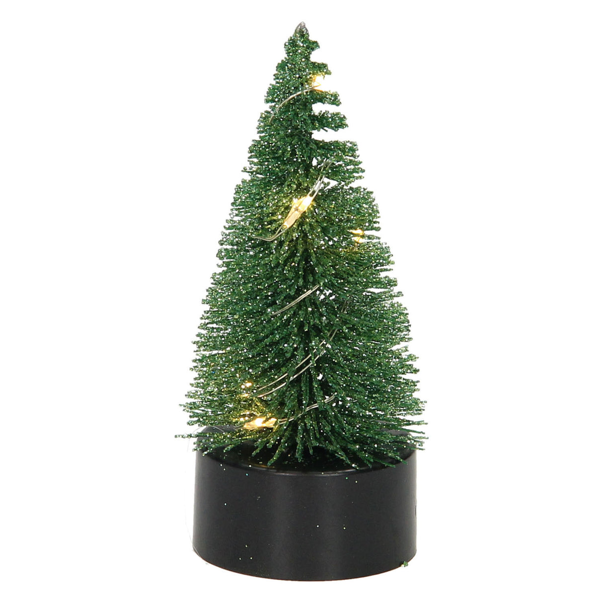 Juletre Glitter LED, 10 cm