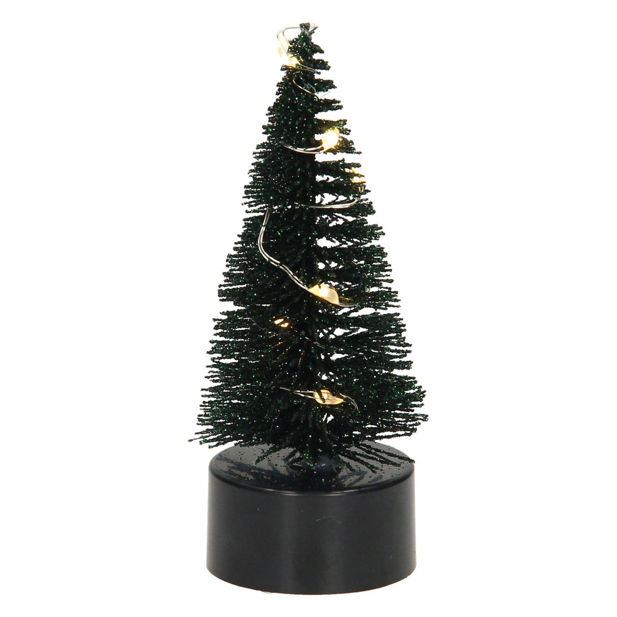 Glitter di albero di Natale a LED, 10 cm