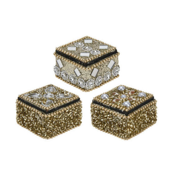 Box 4x3cm Gold, ensemble de 36