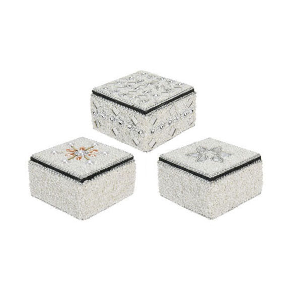 Box 7x4cm bianco, set di 12