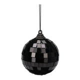 Black Christmas Bauble Spiegelbol, 12: e.