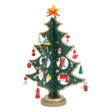 Árbol de Navidad de madera con decoración colgante, 26dlg.