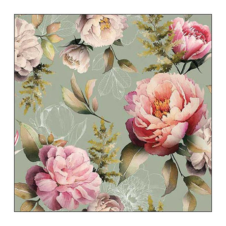 Ambiente Servietten 25x25cm Peonies