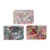 Bead set metallic letters, 15 grams per bag
