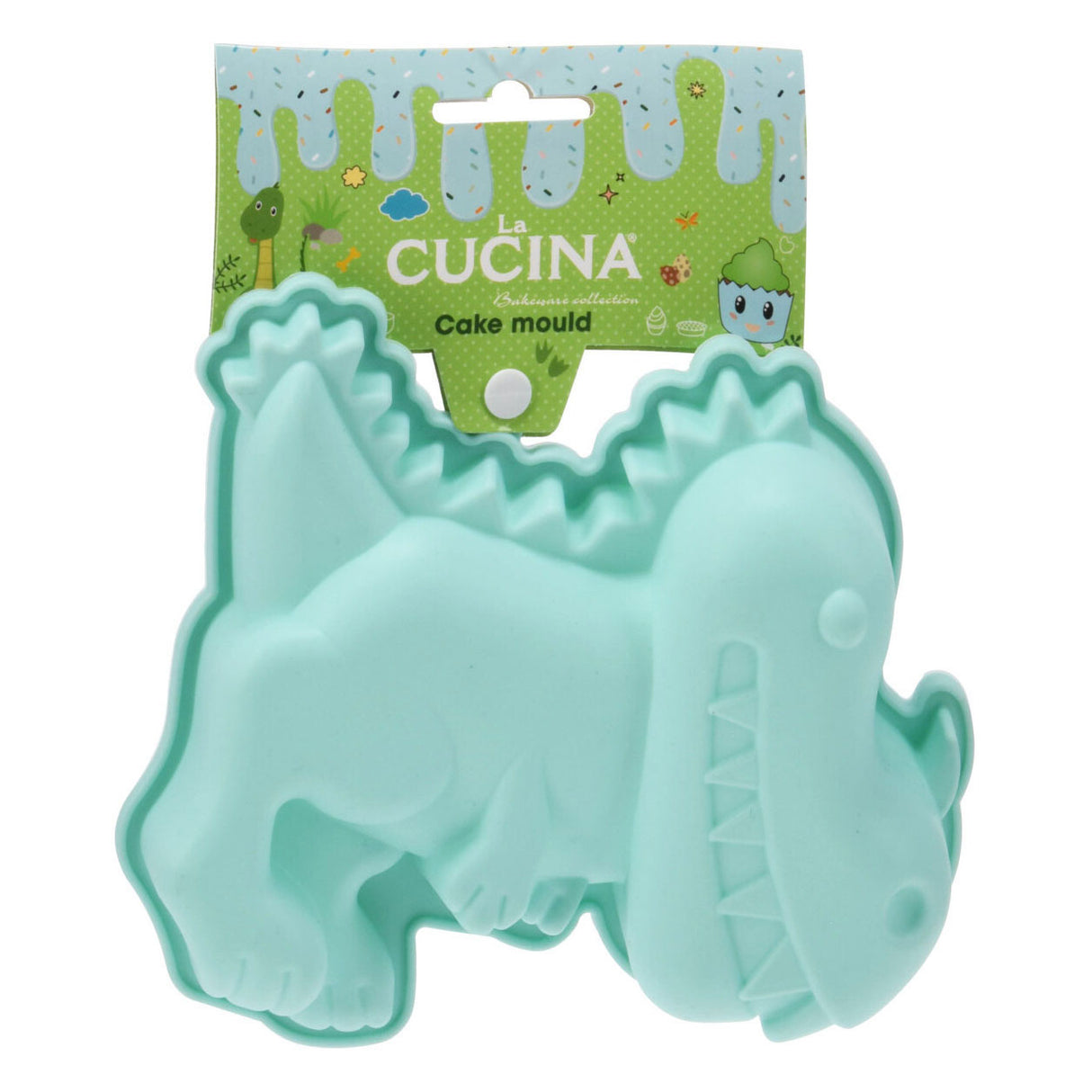 Silicone dino cake mold