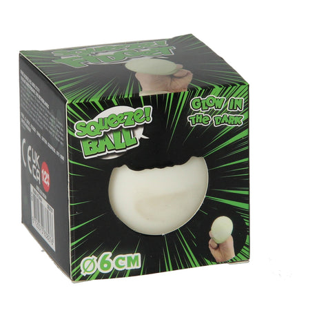 Squeeze ball glöd i mörkret, 6cm