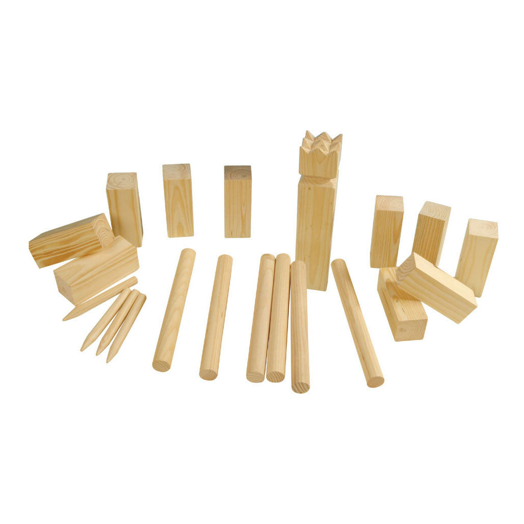 Kubb Set Groot Hout FSC, 21dlg.