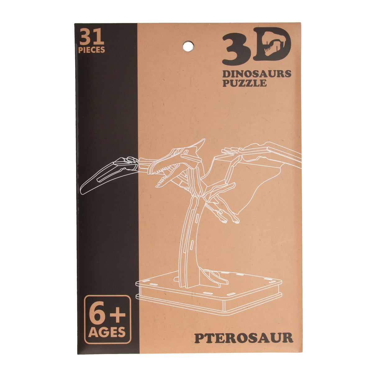 Puzzle 3D en bois Dinosaurus