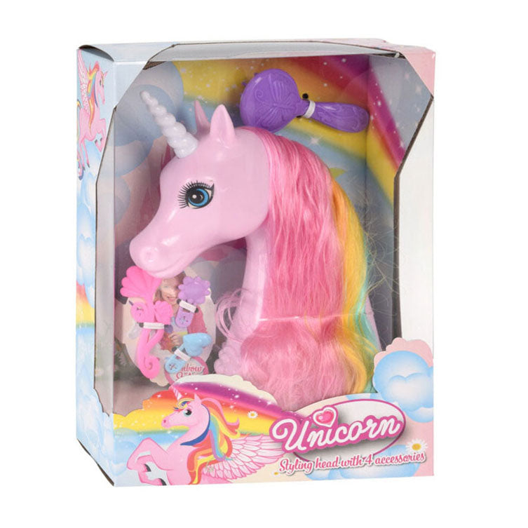 Unicorn hettehode med 4 tilbehør