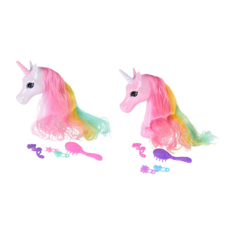 Unicorn hettehode med 4 tilbehør