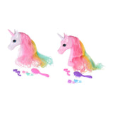 Unicorn hettehode med 4 tilbehør