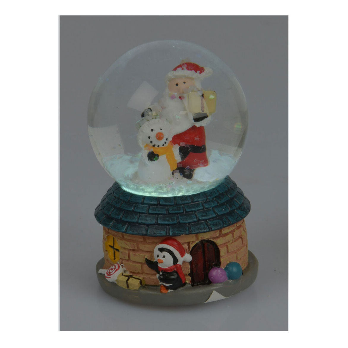 Cozy water ball with Santa with LED, 4, 5 cm