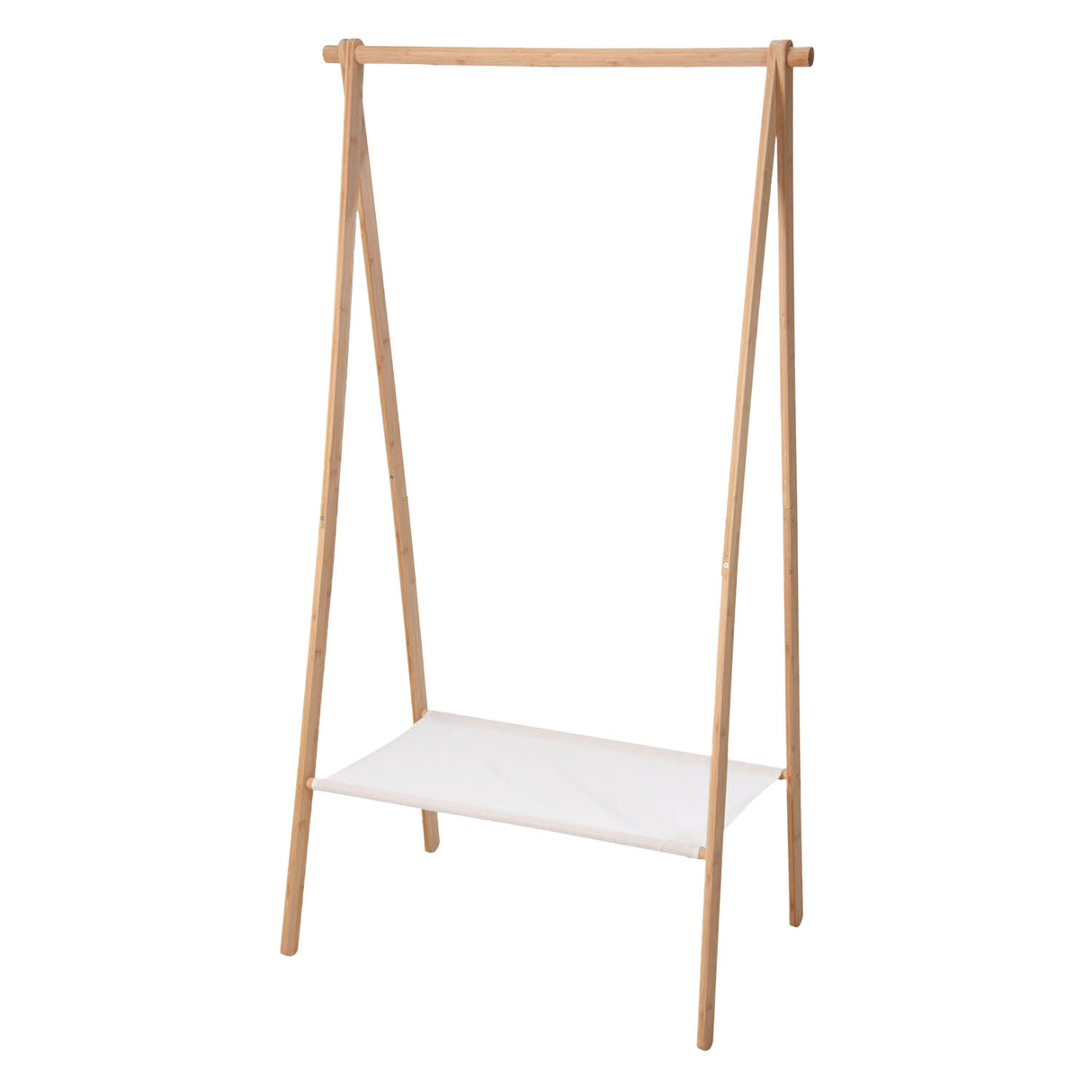 Clothing rack bamboo, 86x57x155cm