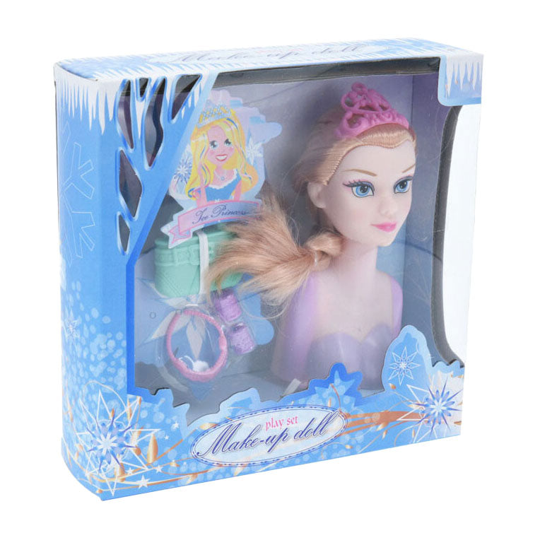 Make-up doll with accessories, 15cm