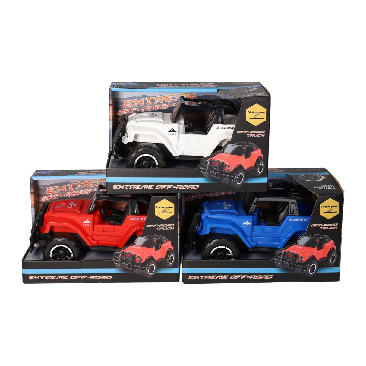 Friction Jeep 4x4 vun der Strooss, 21cm