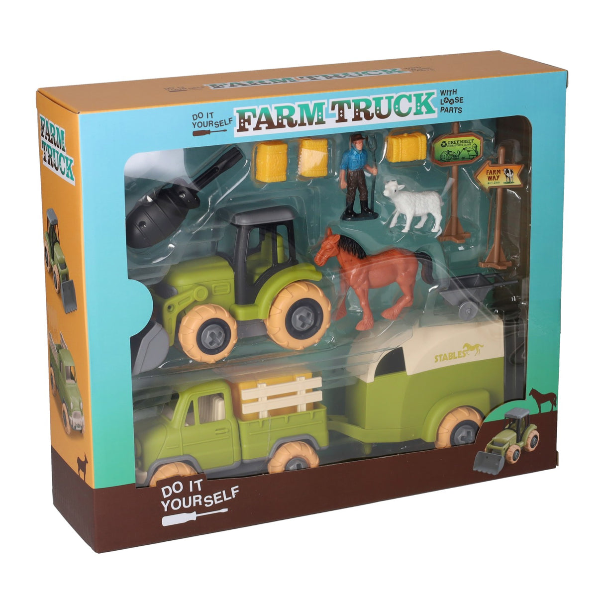 Juego de granja con tractor