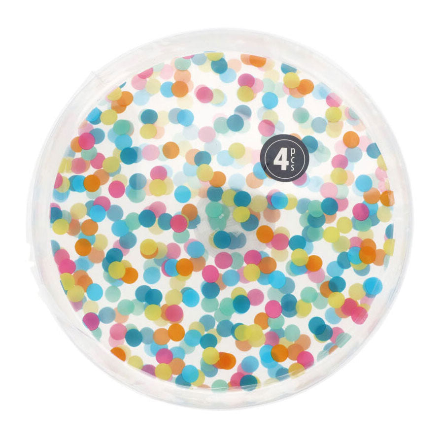 Plates with dots 22.5 cm, 4st.