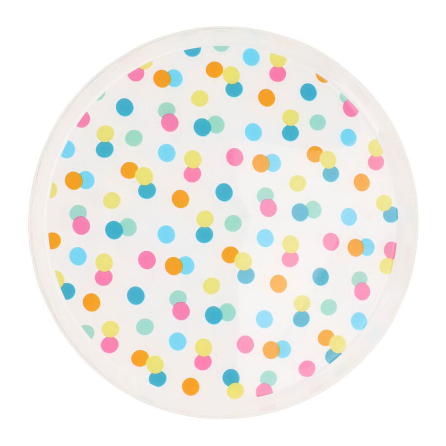 Plates with dots 22.5 cm, 4st.