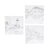 Painting set with canvas, 12 pieces.
