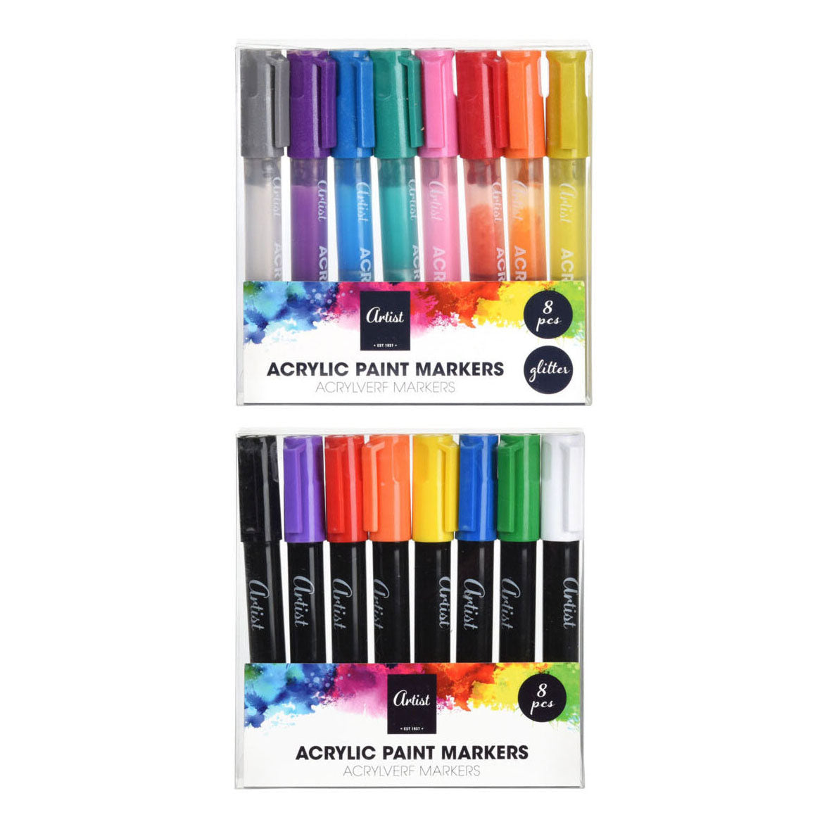 Paint markers Glitter, 8st.