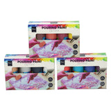 Gießen Acrylfarben, 4 Farben