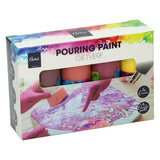Gießen Acrylfarben, 4 Farben