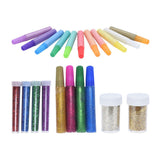 Glitter set for crafts, 21dlg.