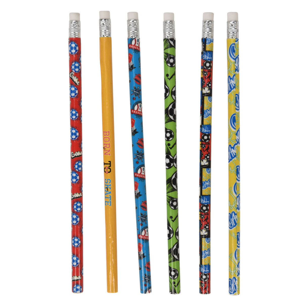 Gray HB pencils sport, 6 pcs.