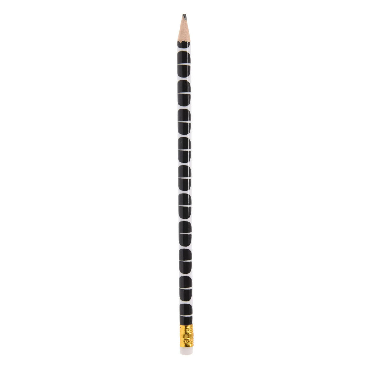Gray hb pencils black and white, 6 pcs.
