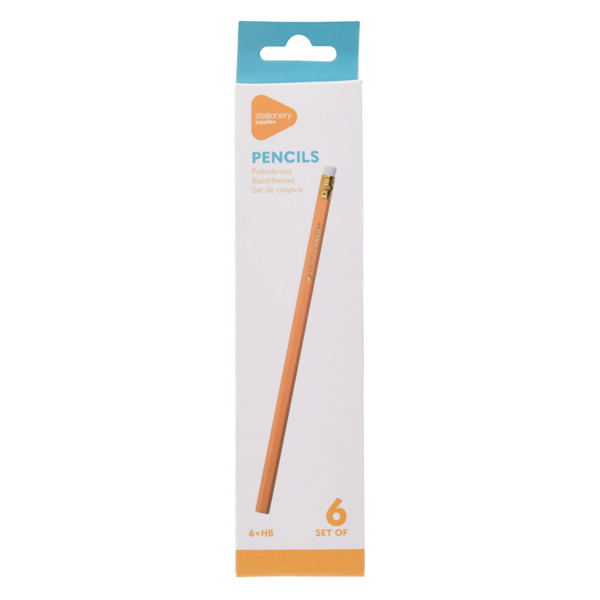 HB pencils, 6 pcs.