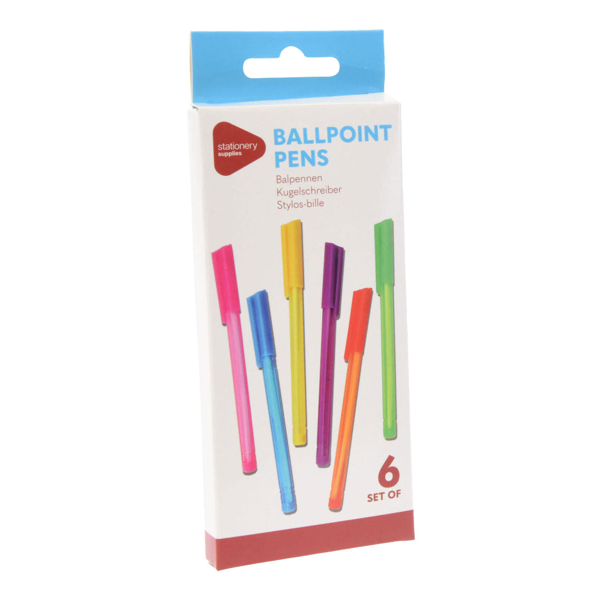 Faarweg Ballpoint Stëfter, 5st.