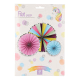 Fan paper, set of 3