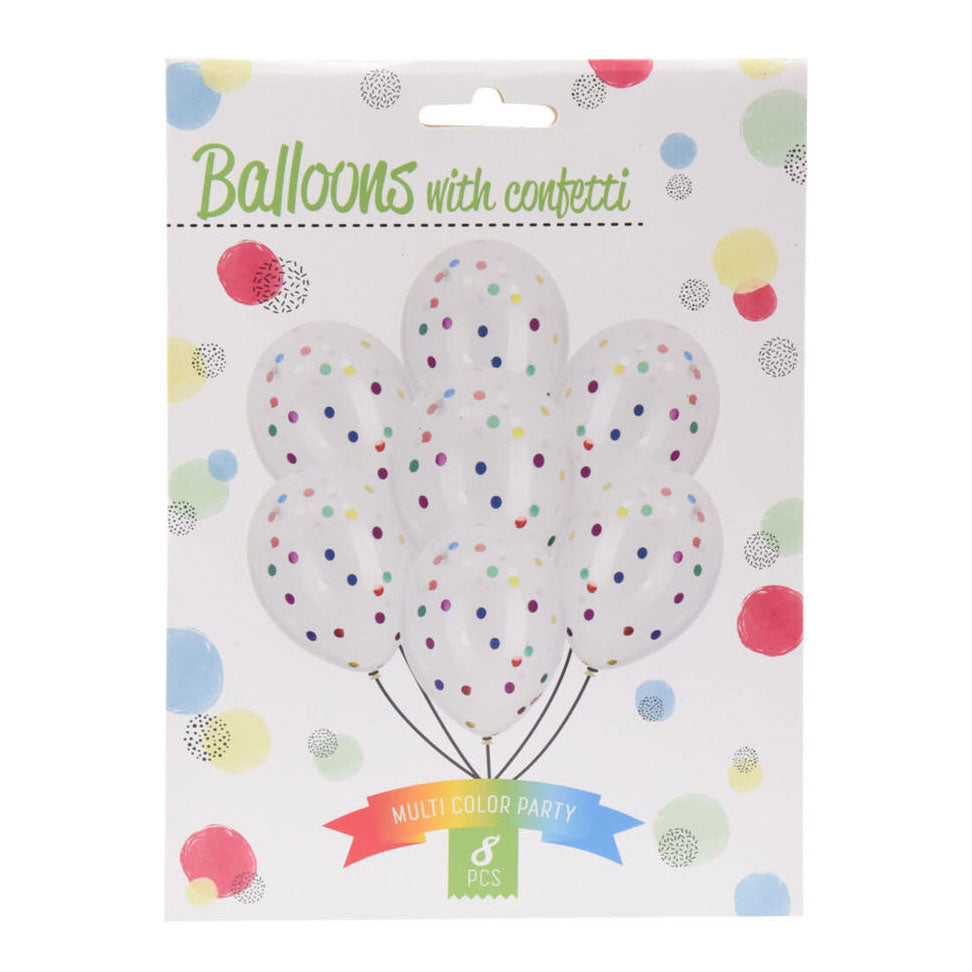 Balony z konfetti multi kolorami, 8.