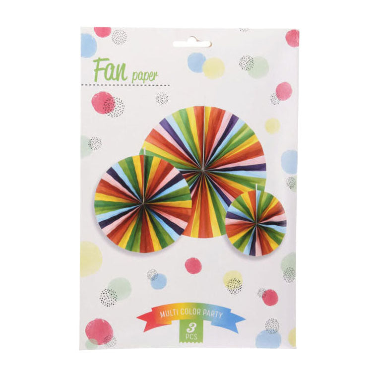 Fan Paper Multi Colours, zestaw 3