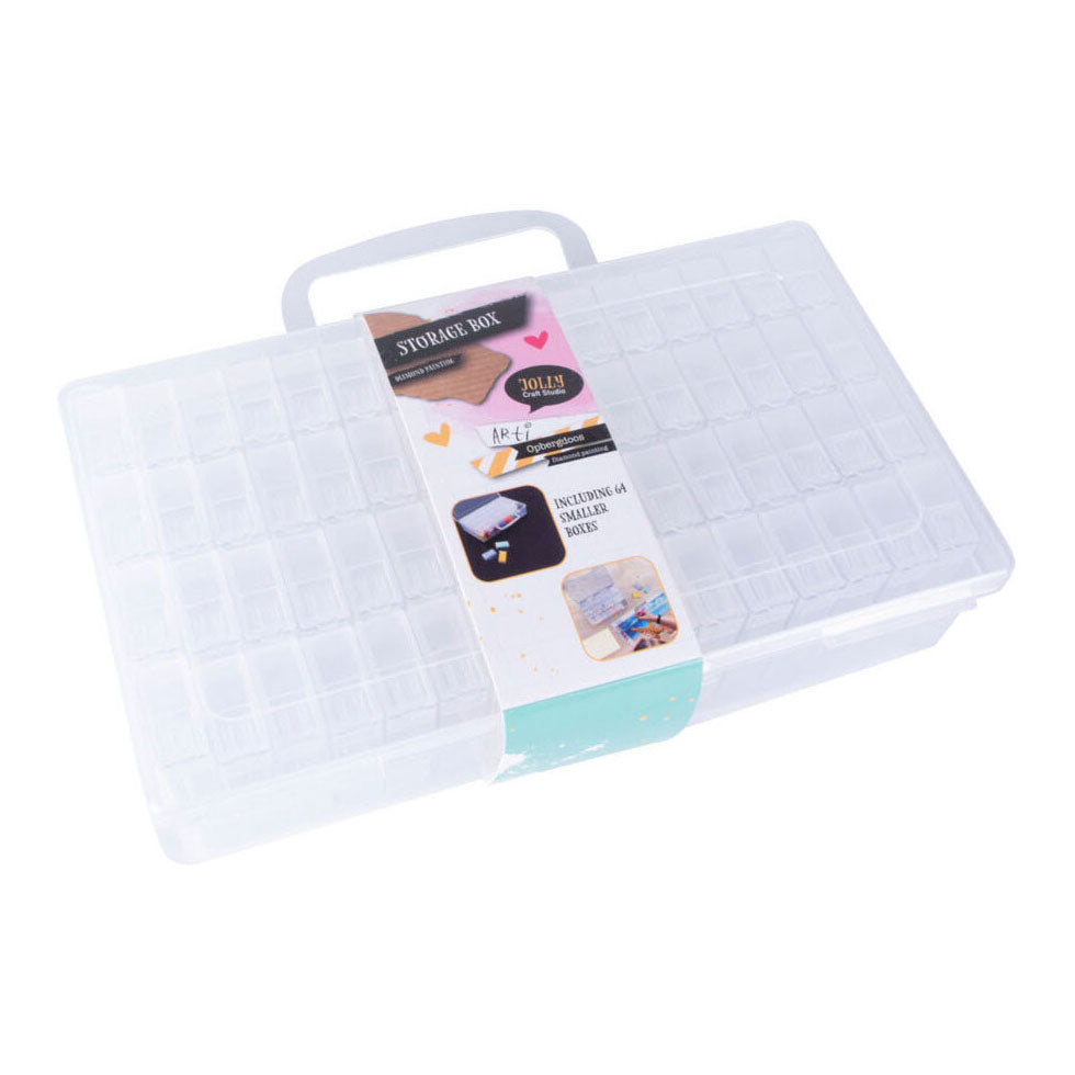 Koopman Stockage Këscht Diamant Molerei Multicolor Plastik Spillsaachen.
