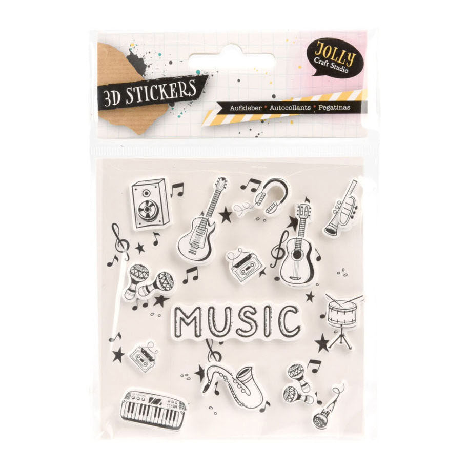 Sticker 3D Musek Design