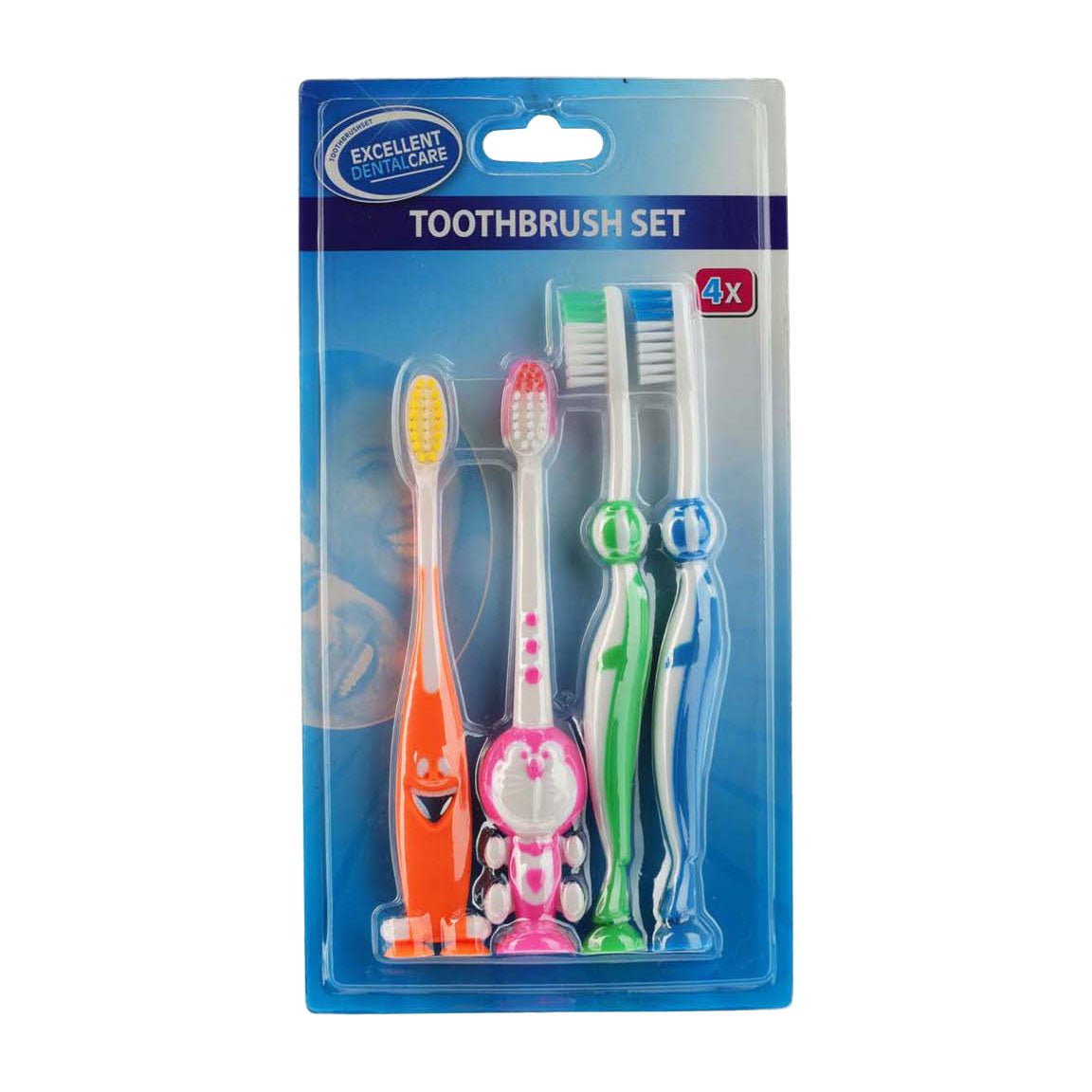 Toothbrush set, 4 pcs.