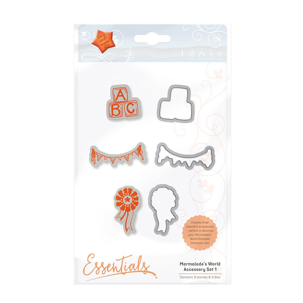 Tonic Studios • Essentials Stamp and Die Set Marmalade's World 1