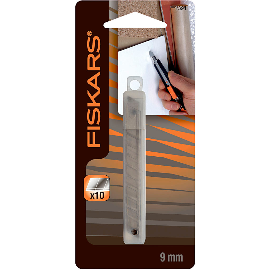 Fiskars spare blade, w: 9 mm, 10 pieces 1 box