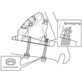 Shimano caliper festebolt type c for bakre flatmontering