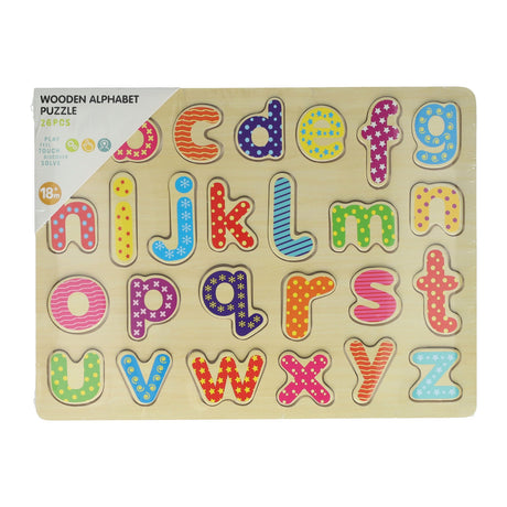 Houten alfabetpuzzel - 26st.