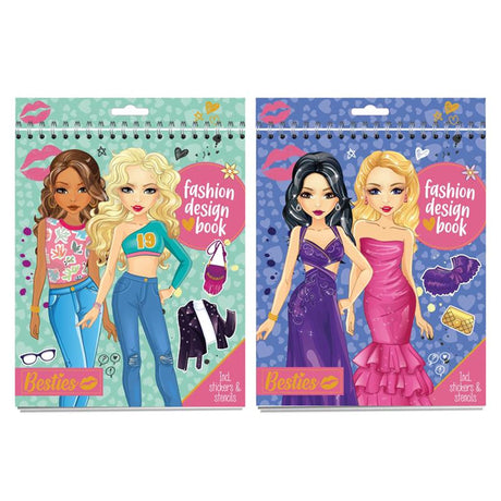 Besties Grafix Modedesigner Skizzenbuch 24x20cm 20 Blieder