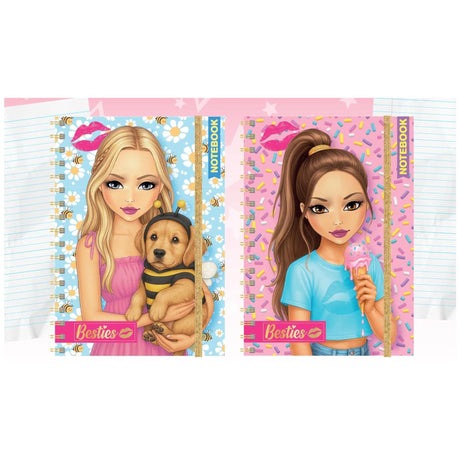 Besties notitieboek neon a6 60 vel 2 assorti