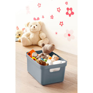 Sigma domáci úložný box 13l modrý 350x246x183mm | 3 kusy