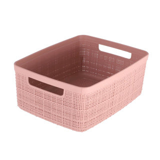 Curver jute storage basket s 5l rose dawn | 3 pieces