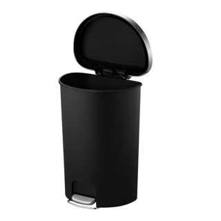 Eko hana pedal bin 55l rodas pretas embutidas