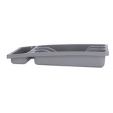 Range-couverts Curver 4 compartiments - 33x20x6 cm - gris clair
